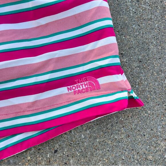The North Face Women Class V Flashdry Short UPF 50+ sun protection pink stripe M - Picture 3 of 12